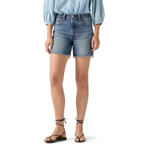 ���[�o�C�X ���f�B�[�X �{�g���X �n�[�t�p���c�E�V���[�c �V���[�g�p���c Women's Levi's 501 Original High-Rise Mid-Thigh Jean Shortsymmetry Sister