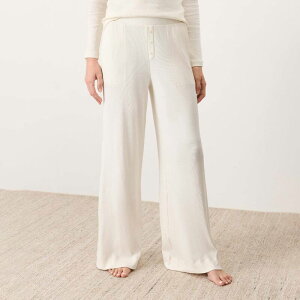 �p�N�g ���f�B�[�X �{�g���X �J�W���A���p���c ���C�h���b�O Pact Dream Rib Wide Leg Lounge Pant Cream �N���[��