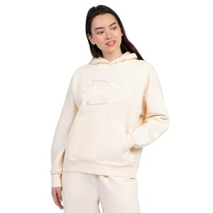 �X�^�[�^�[ ���f�B�[�X �g�b�v�X T�V���c �p�[�J�[ Women'starter Cream Kansas City Chiefs Pastels Relaxed Travel Hoodie Chf Beige �x�[�W��