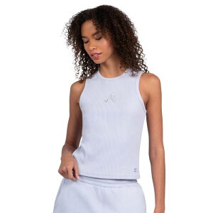 �X�^�[�^�[ ���f�B�[�X �g�b�v�X T�V���c ���u Women'starter Light Blue Atlanta Braves Pastels Ribbed Tank Top Brv Light �u���[