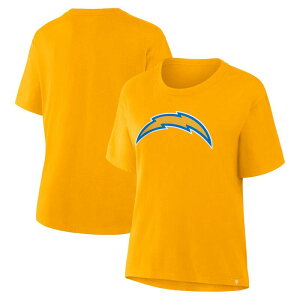 �t�@�i�e�B�N�X ���f�B�[�X �g�b�v�X T�V���c Women's Fanatics Gold Los Angeles Chargers Essentialegacy T-Shirt Chgold �S�[���h