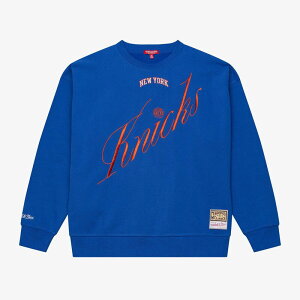 �~�b�`�F��&�l�X ���f�B�[�X �g�b�v�X T�V���c �X�E�F�b�g Women's Mitchell & Ness Royal New Yorknicks Hardwood Classicscript Lightweight Sweatshirt Kni Blue �u���[