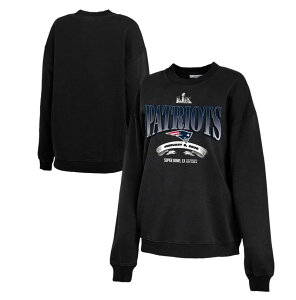 �E�F�A �o�C �G���� �A���h���[�Y ���f�B�[�X �g�b�v�X T�V���c �X�E�F�b�g �t���[�X Women's WEAR by Erin Andrews Black New England Patriotsuper BowlX Fleece Sweatshirt Pat Black �u���b�N