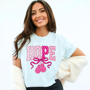 Simply Sage Market ���f�B�[�X �g�b�v�X T�V���c �O���t�B�b�N Simply Sage Market Hope Boxingloves - Women's Garment Dyed Graphic T-Shirt Chambray