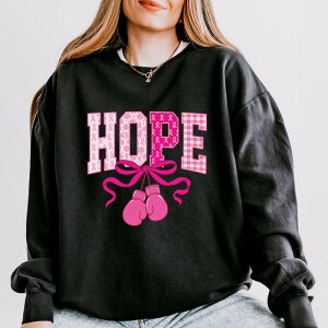 Simply Sage Market ���f�B�[�X �g�b�v�X T�V���c �X�E�F�b�g Simply Sage Market Hope Boxingloves - Women's Lightweight Garment Dyed Sweatshirt Black �u���b�N