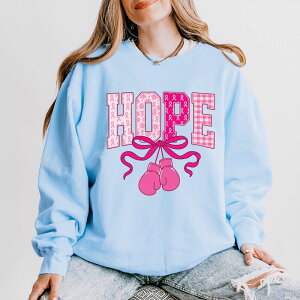 Simply Sage Market ���f�B�[�X �g�b�v�X T�V���c �X�E�F�b�g Simply Sage Market Hope Boxingloves - Women's Lightweight Garment Dyed Sweatshirt Hydrangea
