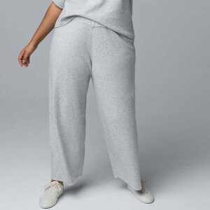 ���F���E�H�� ���f�B�[�X �{�g���X �J�W���A���p���c �v���X�T�C�Y �Z�[�^�[ Plusize Simply Vera Wang Luxe Cashmere Blend Sweater Pants Light Gray Fox Heather �O���[