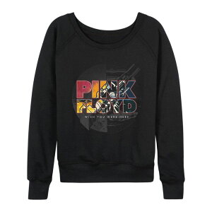�A�j���L�����N�^�[ ���f�B�[�X �g�b�v�X T�V���c �p�C�� Licensed Character Women's Pink Floyd Wish You Were Here French Terry Long Sleeve Tee Black �u���b�N