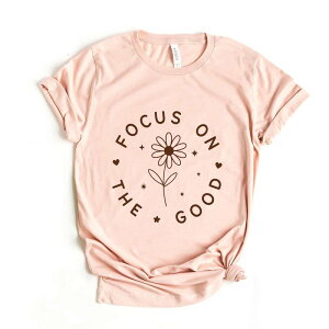 Simply Sage Market ���f�B�[�X �g�b�v�X T�V���c �O���t�B�b�N Simply Sage Market Focus On The Goodaisy - Women'short Sleeve Graphic T-Shirt Blush �u���b�V��