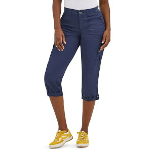 ���[ ���f�B�[�X �{�g���X �J�W���A���p���c �L���b�v Women's Lee Flex-To-Go Cargo Capri Pants Mood Indigo �C���f�B�S
