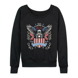 �A�j���L�����N�^�[ ���f�B�[�X �g�b�v�X T�V���c ���B���e�[�W �p�C�� Licensed Character Women's All American Made Vintage Goods French Terry Long Sleeve Tee Black �u���b�N