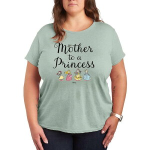 �f�B�Y�j�[ ���f�B�[�X �g�b�v�X T�V���c �v���X�T�C�Y �O���t�B�b�N Plusize Disney Princess Mother To A Princess Graphic Tee Heather Sea Foam �w�U�[