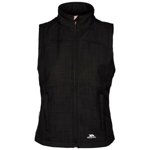 �g���X�p�X ���f�B�[�X �A�E�^�[ �W���P�b�g�E�u���]�� �W�� Trespass Womens/Ladies Mereb TP50 Softshellightweight Gilet Black Marl �u���b�N