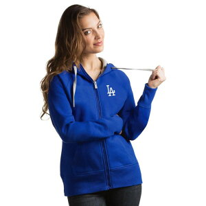 �A���e�B�O�A ���f�B�[�X �g�b�v�X T�V���c �p�[�J�[ Women's Antigua Los Angeles Dodgers Victory Hoodie Lad Blue �u���[