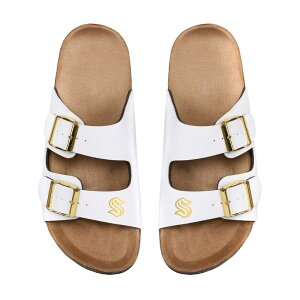 �A���u�����f�b�h ���f�B�[�X �V���[�Y �T���_�� Unbranded Women's FOCO Seattle Kraken Double-Buckle Sandals Krk White �z���C�g