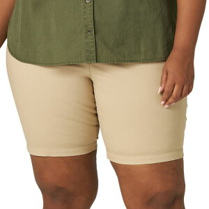 ���[ ���f�B�[�X �{�g���X �n�[�t�p���c�E�V���[�c �v���X�T�C�Y �V���[�g�p���c Plusize Lee Chino Bermuda Shortsafari