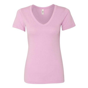 �t���\ ���f�B�[�X �g�b�v�X T�V���c V�l�b�N Floso Next Level Women ´ s Ideal V-Neck T-Shirt Lilac ���C���b�N