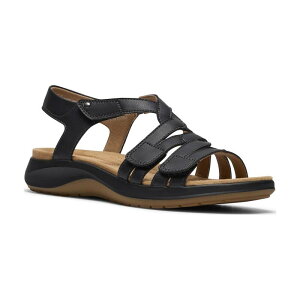 �N���[�N�X ���f�B�[�X �V���[�Y �T���_�� ���U�[ Clarks Maelynn Paige Women's Leather Flat Sandals Black Leather �u���b�N