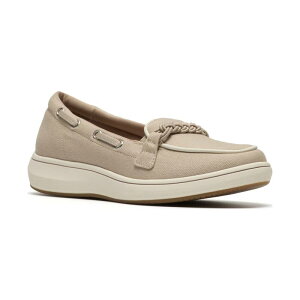 �N���[�N�X ���f�B�[�X �V���[�Y Clarks Cloudsteppers BreezeSky Bay Women'slip-On Boat Shoesand Canvas �T���h