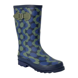 ���K�b�^ ���f�B�[�X �V���[�Y �u�[�c�E���C���u�[�c Regatta Womens/Ladies Orla Kiely Rain Cloud Mid Calf Wellington Boots Blue �u���[
