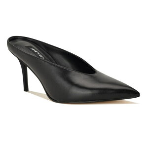 �i�C���E�F�X�g ���f�B�[�X �V���[�Y �p���v�X Nine West Verra Women's Pointy Toe Slip-On Mule Dress Pumps Black �u���b�N