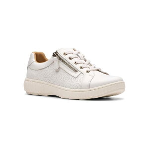 �N���[�N�X ���f�B�[�X �V���[�Y �X�j�[�J�[ ���U�[ Clarks Caroline Rio Women's Leather Slip-On Shoes White Leather �z���C�g