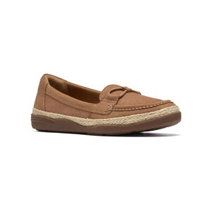 �N���[�N�X ���f�B�[�X �V���[�Y Clarks Elaina Milly Women'slip-On Shoes Tan �^��