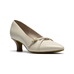 �N���[�N�X ���f�B�[�X �V���[�Y �p���v�X ���U�[ Clarks Kepley Star Women's Leather Dresshoes Off White Leather �I�t�z���C�g