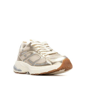 ���t���b�V�� ���f�B�[�X �V���[�Y �X�j�[�J�[ ���[�X Refresh Collection Women's Casualace-Up Sneakers 175021 Gold �S�[���h