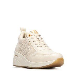 ���t���b�V�� ���f�B�[�X �V���[�Y �X�j�[�J�[ ���[�X Refresh Collection Women's Wedge Lace-Up Sneakers 175052 Beige �x�[�W��