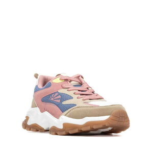 ���t���b�V�� ���f�B�[�X �V���[�Y �X�j�[�J�[ ���[�X Refresh Collection Women's Casualace-Up Sneakers 175017 Navy �l�C�r�[