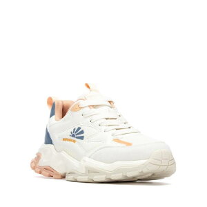 ���t���b�V�� ���f�B�[�X �V���[�Y �X�j�[�J�[ ���[�X Refresh Collection Women's Casualace-Up Sneakers 175017 White �z���C�g