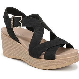 �h�N�^�[�E�V���[�� ���f�B�[�X �V���[�Y �T���_�� Dr. Scholl's Cali Beach Women's Wedge Sandals Black �u���b�N