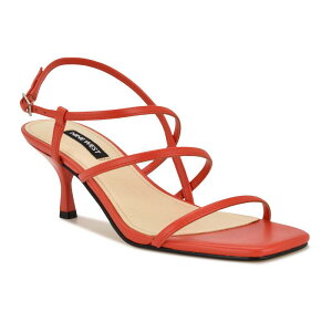 �i�C���E�F�X�g ���f�B�[�X �V���[�Y �T���_�� �q�[�� Nine West Hindy Women'strappy Heeledressandals Red ���b�h