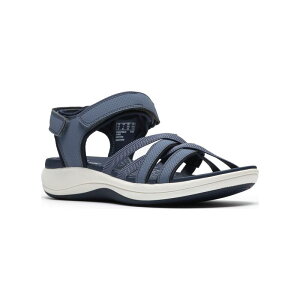 �N���[�N�X ���f�B�[�X �V���[�Y �T���_�� Clarks Cloudsteppers Mira Shore Women'strappy Sport Sandals Navy �l�C�r�[