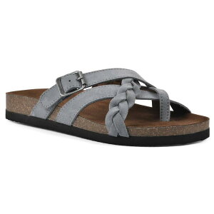 �z���C�g�}�E���e�� ���f�B�[�X �V���[�Y �T���_�� White Mountain Harrington Women's Cushioned Footbedsandals Blue Raspberry Suede �u���[