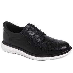 �}�[�N�W���Z�t�j���[���[�N ���f�B�[�X �V���[�Y �I�b�N�X�t�H�[�h Marc Joseph New York Cloud Street Mens Hands-Free Slip On Technology Lightweight Oxfords Black Grainy Leather �u���b�N