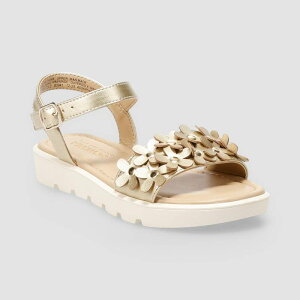 �\�m�} ���f�B�[�X �V���[�Y �T���_�� Sonoma Goods For Life Willows 3D Flower Little Kid Girlslip-On Sandals Gold �S�[���h
