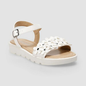 �\�m�} ���f�B�[�X �V���[�Y �T���_�� Sonoma Goods For Life Willows 3D Flower Little Kid Girlslip-On Sandals White �z���C�g