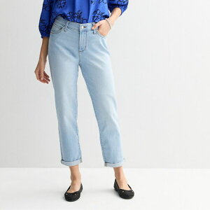 �\�m�} ���f�B�[�X �{�g���X �f�j���p���c �v�` �W�[���Y Petite Sonoma Goods For Life Mid Rise Relaxed Boyfriend Jeans Vintage Wash
