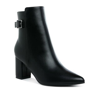 �����h�����O ���f�B�[�X �V���[�Y �u�[�c�E���C���u�[�c �q�[�� London Rag Conchos Belt Detail Women's Block Heel Boots Black �u���b�N