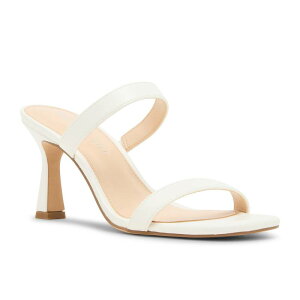 �}�b�f���K�[�� ���f�B�[�X �V���[�Y �T���_�� �q�[�� madden girl Georgie Women'slip-On Flare Heels White �z���C�g