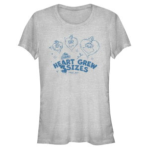 �A�j���L�����N�^�[ ���f�B�[�X �g�b�v�X T�V���c �O���t�B�b�N Licensed Character Juniors' The Grinch's Heart Grew Three Sizes Graphic Tee Athletic Heather �w�U�[