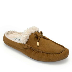 �G�A���\�[���Y ���f�B�[�X �V���[�Y �T���_�� Aerosoles Dafina Women'slip-On Mules With Pom Accent Brown Faux Suede �u���E��