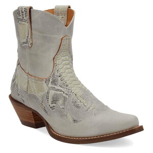 �f�B���S ���f�B�[�X �V���[�Y �u�[�c�E���C���u�[�c �A���N�� ���U�[ Dingo Cobra Kiss Women's Leather Ankle Boots Off White �I�t�z���C�g