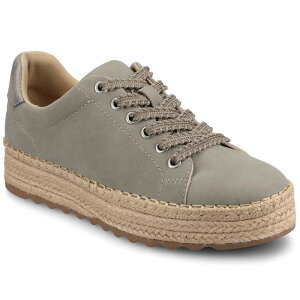 �W���[�j�[ ���f�B�[�X �V���[�Y �X�j�[�J�[ ���[�X Journee Cosima Women's Lace-Up Round Toe Sneakers Greige Pewter �s���[�^�[