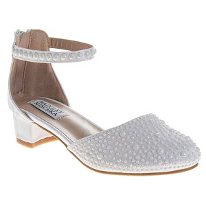 �o�b�W�F���[�~�V���J ���f�B�[�X �V���[�Y �p���v�X �A���N�� Badgley Mischkankle Strap Girls' Elegant Sparkle Dresshoes White �z���C�g