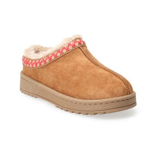 �\�m�} ���f�B�[�X �V���[�Y �T���_�� Sonoma Goods For Life Pembroke Kids' Faux Fur Clogs Chestnut