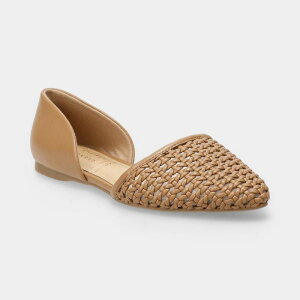 LC Lauren Conrad ���f�B�[�X �V���[�Y �T���_�� ���b�V�� LC Lauren Conrad Renee Women's Mesh Trim Two Piece Flats Cognacwov