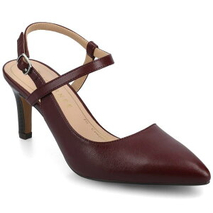 �W���[�j�[ ���f�B�[�X �V���[�Y �p���v�X �A���N�� Journee Scipio Women's Crossover Ankle Strapointed Toe Pumps Oxblood �I�b�N�X�u���b�h